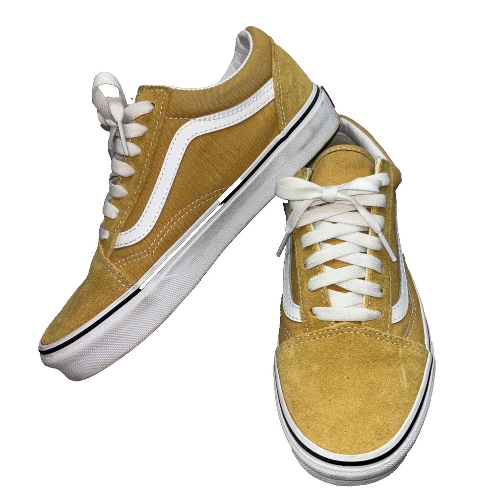 VANS Old Skool Off The Wall Yellow Suede Sneakers M Size‎ 6 W Size 7 1/2